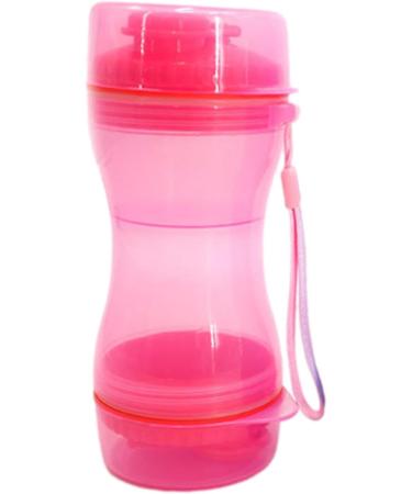 Lambo Dog Travel Water Bottle - Leakage-Proof Portable Puppy Dispenser for Hiking Traveling and Camping | Double Seal Outdoor Dog Water Cup in Rosa - Buy Online on GoSupps.com
