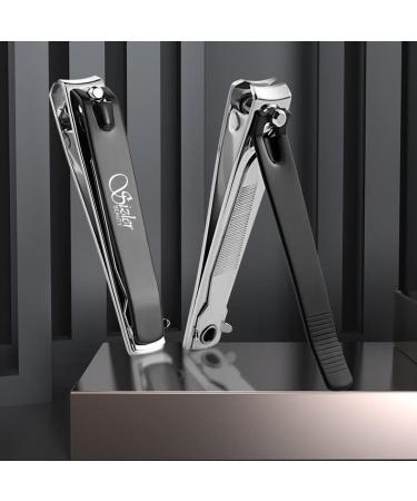 Sizler Beauty Nail Clippers Set Nail Cutter Stainless Steel for Thick Fingernails Toenails Heavy Duty Nail Clipper for Men Women - Black - Buy Online on GoSupps.com