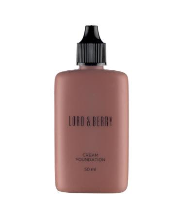 Lord and Berry Cream Foundation Fluid - Non-Greasy Foundation Makeup - Face Makeup with Hyaluronic Acid - Easy to Blend - 8633 Mahogany - 50 mlNext step: Improve listing quality