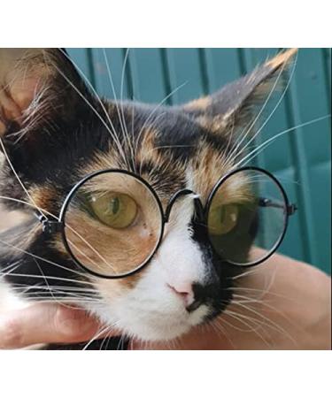 YAODHAOD Pet Dog Cat Sunglasses Classic Retro Round Metal Prince Princess Sunglasses Puppy Katie Photo Props Toys(2 Pack (8cm Blue gradient) - Buy Online on GoSupps.com