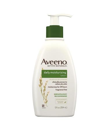 Aveeno Active Naturals Daily Moisturizing Lotion Fragrance Free 12 fl oz (354 ml) - 2pc
