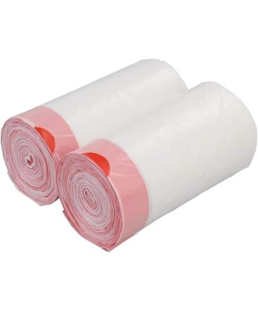 Hespama Small Drawstring Trash Bags 5L White Garbage Bags(2 Rolls/120 Counts) - Buy Online on GoSupps.com