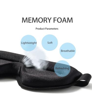 Sireck 3D Sleep Mask - 100% Light Blocking Eye Mask for Men & Women - Includes Travel Pouch - Buy Online on GoSupps.com