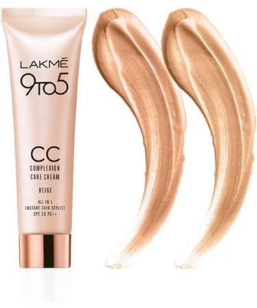 LAK.M 9 To 5 Cc Cream Mini|| 01-Beige|| Light Face Makeup With Natural Coverage For All Skin|| Spf 30-Tinted Moisturizer To Brighten Skin|| Conceal Dark Spots|| 9 G 1 Count - Buy Online on GoSupps.com