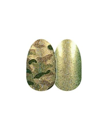 Color Street: Glam-ouflage (Metallic Color Shifting green to gold camo w. subtle glitter overlay)