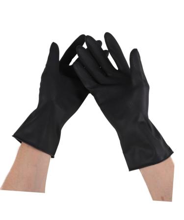 minkissy 6 Pairs Gloves for Cleaning Guantes De Latex Negros Medium Latex Gloves Hair Dye Glove Salon Gloves Black Gloves Tool Belt Particles Non- Barber Supplies Black Latex Gloves - Buy Online on GoSupps.com