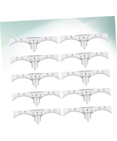 Angoily 10pcs Set Microblading Ruler Sticker Scale Ruler Makeup Ruler Eyebrow Stickers Disposable - Buy Online on GoSupps.com
