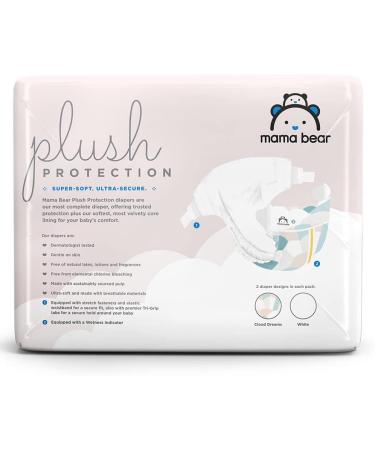 Mama Bear Plush Protection Size 3 Diapers - Hypoallergenic & Ultra-Soft, Dermatologist Tested, 40 Count - For 16-28 lb Babies - Buy Online on GoSupps.com