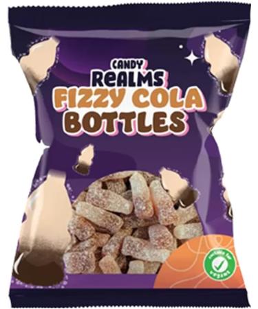 12 x Fizzy Cola Bottles Bag 190g - Cola Flavour Jelly Sweets Coated in Sour Sugar - Buy Online on GoSupps.com