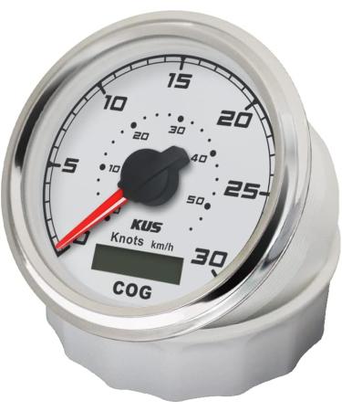 KUS GPS Speedometer Odometer 30 Knots for Boat Yachts 85mm 12V/24V - High-Precision Marine Gauge - Buy Online on GoSupps.com