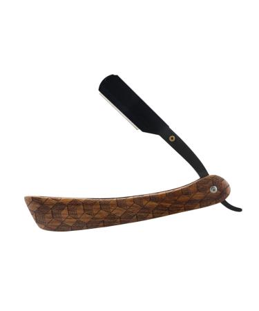 Magiclulu manual razor male razor men's razor body razor for men per shave razor portable razor beard razor razor blade plaid man rose wood
