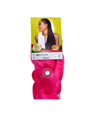 X-PRESSION Ultra Braiding Hair - Original Kanekalon All Shade Available - 82'' (XP-PINK)