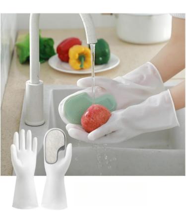 AVIMYA Multifunctional Magic Brush Household Dishwashing Gloves Plastic Latex Waterproof Kitchen Cleaning Household Washing Clothes Brushing Dishwashing Size 30 * 13cm (Pink). - Buy Online on GoSupps.com