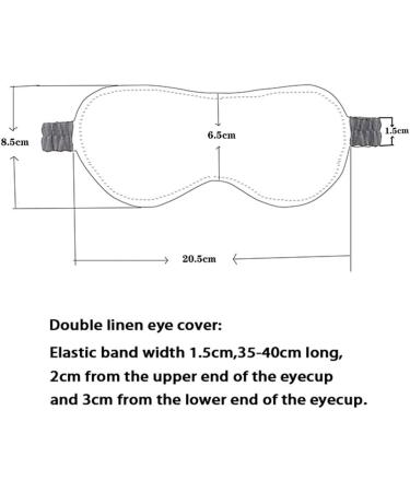 S VICTORY SYMBOL 100% Pure Linen Sleep Eye Mask Blindfold Set of 3 - Navy | Soft Lightweight Eye Blinder for Sleep & Travel - Buy Online on GoSupps.com