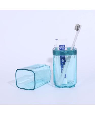 Meijmjia Transparent Travel Toothbrush Holder & Toothpaste Box - Portable Antibacterial Design for Home Camping & School - Dust-Proof Blue - Buy Online on GoSupps.com