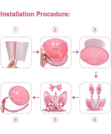 TQUXNGA Easter Headbands Easter Hat Kid Easter Party Hat Easter y Headband Headband Easter Day Headband Pink - Buy Online on GoSupps.com