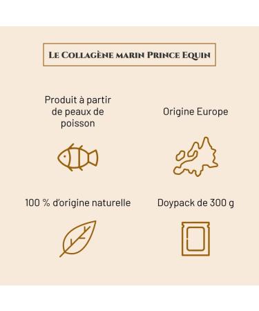 Prince Equin - Marine COLLAGEN - Horse nutritional supplement - Bag 300 g - Joint flexibility - Support for horse tendons - French brand (300g bag) - Buy Online on GoSupps.com