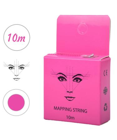 XIAOYU 10m Pre-Inked Eyebrow Measuring Mapping Thread - 6 Pack Pink Ink for Perfect Eyebrow Makeup - Buy Online on GoSupps.com