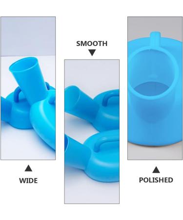 DOITOOL Travel Container Set - 2 Pcs Men's Portable Pee Bottles for Adults, Elderly & Children - Blue Urinary Chamber Pots - Buy Online on GoSupps.com