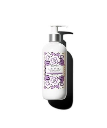 Benam r Jacarand Body Liquid Lotion - Calming and Smoothing Body Moisturizer - Body Lotion with Organic Aloe Vera and Castor Oil - Floral Scent Paraben Free - 300 ml Pump Bottle