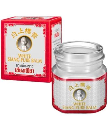 Baume de Massage Siang Pure Blanc 12g - Effet Rafra chissant aux Huiles Essentielles - Confort et Bien- tre - Buy Online on GoSupps.com