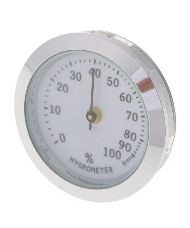 SM SunniMix Metal Hygrometer Humidor Humidifier Box Accs 36mm Hygrometer Portable Mechanical Humidor Hygrometers Silver - Buy Online on GoSupps.com