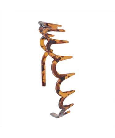 TQUXNGA Stable Brown Acrylic Headband U Shape Headband s Tooth Hair Comb Hair Tiara Jewelry Headwear Gift for Girls Women 1 - Buy Online on GoSupps.com