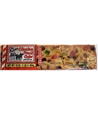 FRUIT CAKE Regular- 1 lb Regular Recipe Claxton Fruitcake