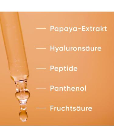 APRICOT Papaya Hyaluron Facial Serum 30 ml I Vegan moisturiser for smooth and radiant skin I Firming day & night facial serum with hyaluronic acid and papaya extract GERMAN INNOVATION AWARD WINNER - Buy Online on GoSupps.com