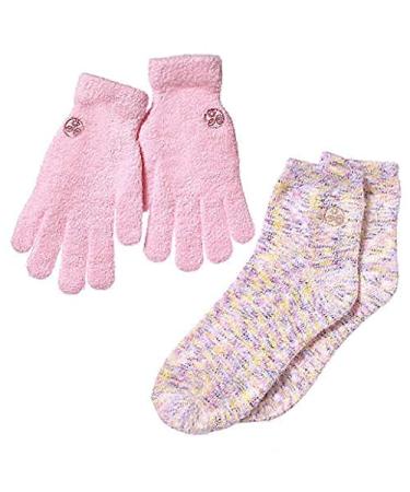 Earth Therapeutics Aloe Moisture Gloves & Socks Set - Confetti/Pink | Hydrating Spa Accessories - Buy Online on GoSupps.com