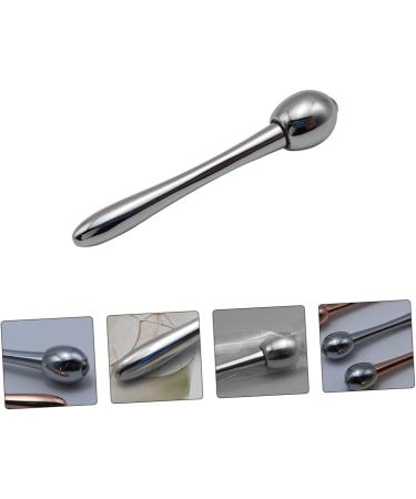 Minkissy Eye Cream Roller Ball Massage Stick - Skin Care Tool for Puffiness Relief & Brightening - 7.8x6cm Silver Eye Massager for Women - Buy Online on GoSupps.com