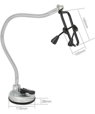 Hair Dryer Stand Holder - Stainless 360 Rotating Suction Holder for Glass Surfaces | Hands-Free Blow Dryer Stand - Buy Online on GoSupps.com