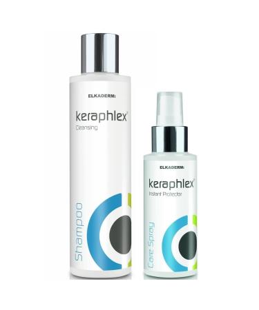 Keraplex Care Set: Keraphlex Care Spray 100 ml + Shampoo 200 ml (THE care system for at home)
