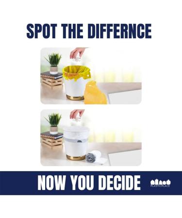 Plasticplace 6 Gallon Trash Bags - 0.7 Mil White Drawstring Liners (100 Count) - Buy Online on GoSupps.com