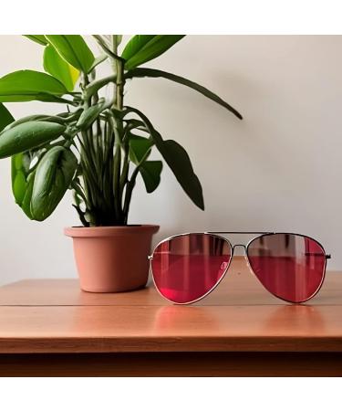 Buy New FL-41 Light Sensitivity Glasses | Aviator Style for Fluorescent Light Blue Light & Migraine Relief - International Shipping Available - Buy Online on GoSupps.com