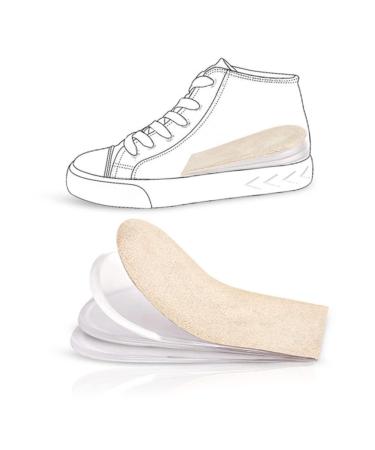 FOMIYES 1 Pair Height Increase Insole Height Increase Shoe Insert Heel Lift Inserts Invisible Insole Heightening Insole