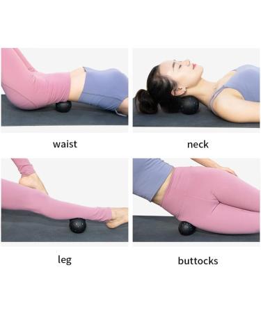 Double Ball Massage Ball for Yoga & Physiotherapy | Deep Tissue Pain Relief | Portable Fascia Training for Neck Back & Legs - 6.3 x 3.15 inch - Buy Online on GoSupps.com