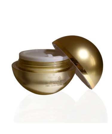 Maria Aires Skincare 24K Gold Facial Scrub - Refreshing & Exfoliating - Suitable for All Skin Types - Formulated with Vitamin E Allantoin 24K Gold - Cruelty Free Anti-Aging Cleansing