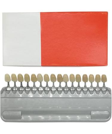 Porcelain Teeth Whitening Shade Guide 16 Colors Set - Tooth Bleaching Chart for Tracking and Comparing - Buy Online on GoSupps.com