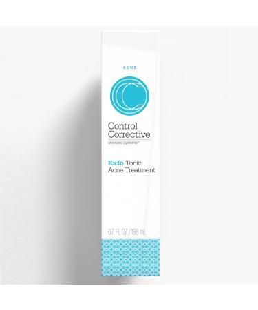 Control Corrective Exfo Tonic Acne Treatment 6.7 Fl Oz - Exfoliating Toner for Oily Skin with Glycolic and Salicylic Acids - Buy Online on GoSupps.com