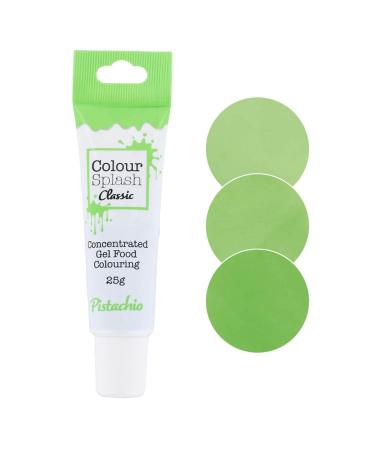 COLOUR SPLASH Food Colouring Gel Tube Edible Ingredients Highly Concentrated Gels Easy to Use Squeezy Tubes Transform Plain Cakes Into Bright Eye-Catching Creations - Pistachio Green 25g 25 g (Pack of 1) Pistachio