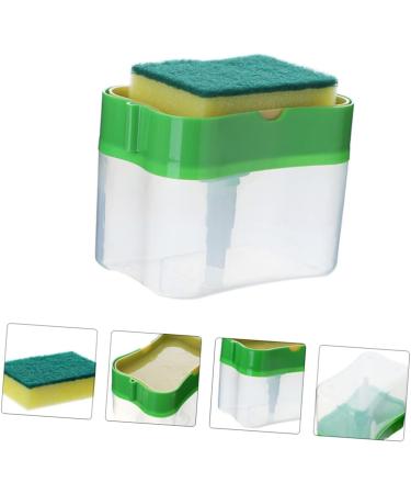 PRETYZOOM 3 Sets Push Soap Dispenser Dish Soap Holder Sink Liquid Soap Dispenser Dishwashing Soap Dispenser Dish Soap Dispenser Sink Soap Dispenser Shampoo Dispenser Abs Sponge Soap Box Greenx3pcs 14X10.5X7.5CMx3pcs - Buy Online on GoSupps.com