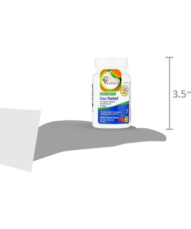 Gas Extra Strength Chewable Tablets with Simethicone 125 mg Fast Gas & Bloating Relief Cherry CremebFlavor 48 Count (Pack of 1) + Create Sticker - Buy Online on GoSupps.com