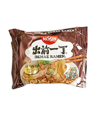 Epicerie sal e NISSIN - Demae Ramen Boeuf 100G - Lot Of 4
