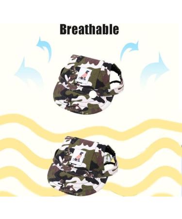 Adjustable Dog Sun Hat - Baseball Cap with Ear Holes & Chin Guard for Ultimate Protection - Buy Online on GoSupps.com