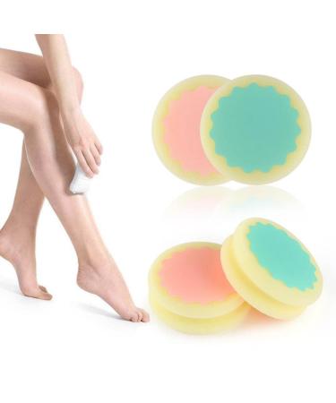2PC Painless Hair Removal Sponges - Double-Sided Depilation Pad for Face Arms & Legs | Smooth Skin Solution - Buy Online on GoSupps.com