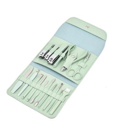 ZSLBMD Nail Clippers Carbon Steel Nail Clippers Nail Clippers Manicure Sets Home Pedicure Nail Clippers Set 13.8*2*11CM Vert