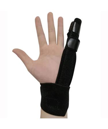 Buy Finger Extension Splint for Trigger Finger & Mallet Finger - Arthritis Support Brace for Pain Relief & Immobilization (Black - Buy Online on GoSupps.com
