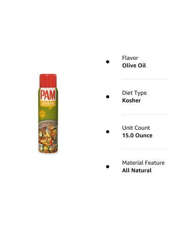 Pam Olive Oil Cooking Spray 5oz (3 Pack) - Non-Stick & Convenient Cooking Solution - Buy Online on GoSupps.com