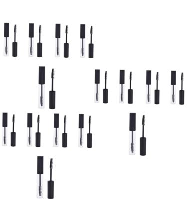 FOMIYES 15 Pcs Mascara Brush Empty Bottle Mascara Vials Lash Bonder Mascara Bottle Air Traffic Control Pack 10.5X1.6cmx3pcs Blackx3pcs